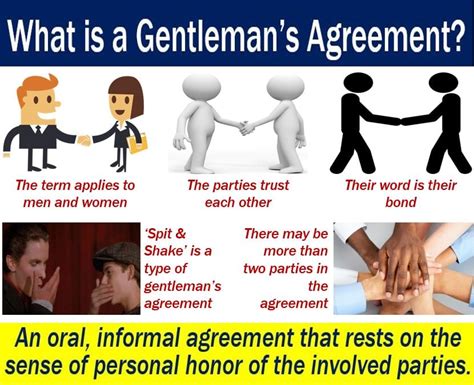 a gentleman's agreement meaning