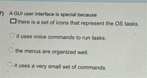 a gui user interface is special because