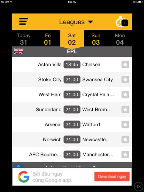 a league football livescore