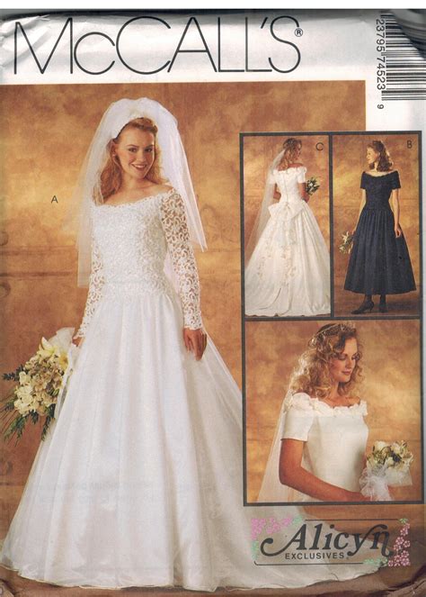 A Line Wedding Dress Sewing Pattern