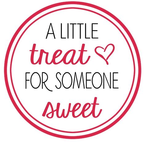 A Little Treat For Someone Sweet Free Printable