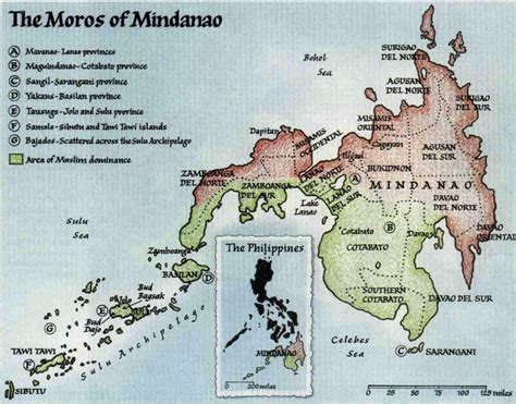 a map of the moros in mindanao and sulu