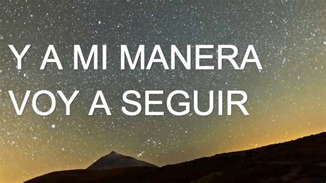 a mi manera letra autor