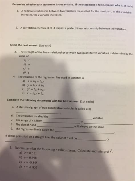 a negative relationship between two variables means that as increases