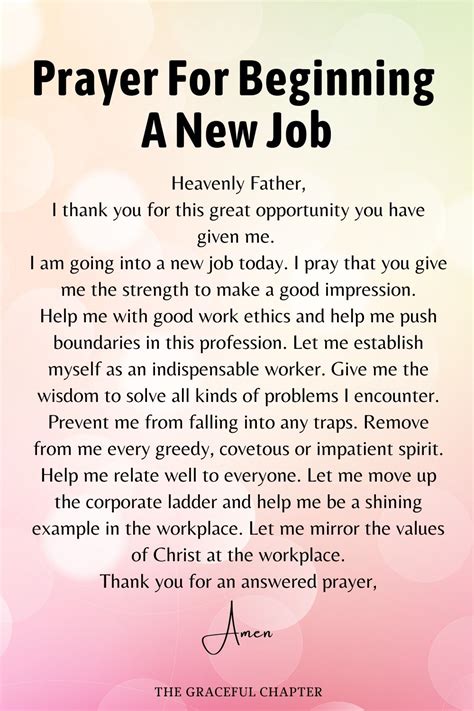 A New Beginning Prayer