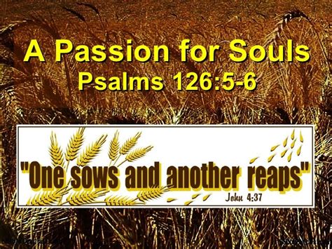 a passion for souls