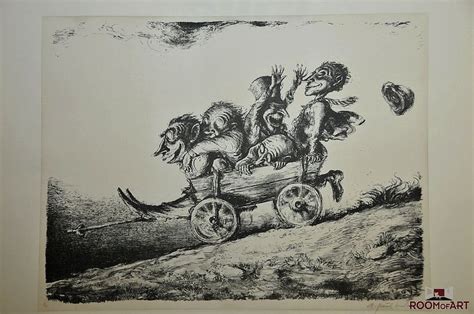 +14 A Paul Weber Lithographien New