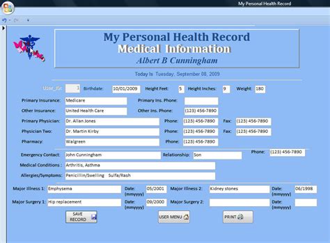 a personal health record is