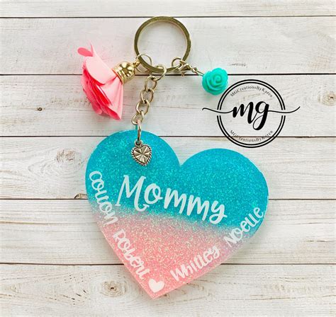 a personalized keychain for mom