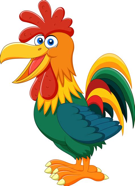 a picture of a cartoon rooster