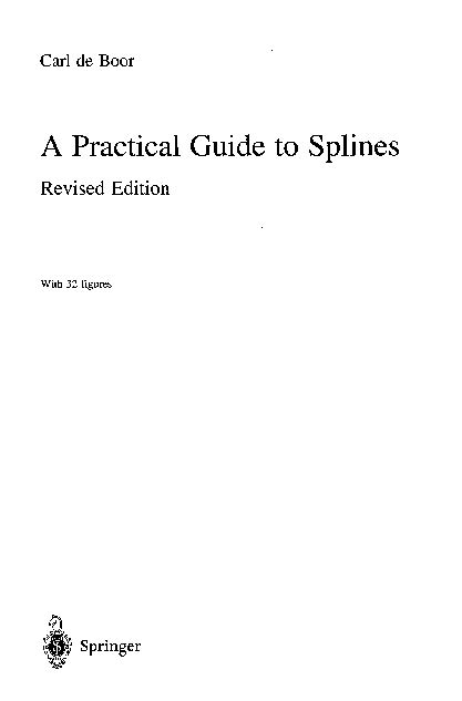 Articles A Practical Guide To Splines Pdf More