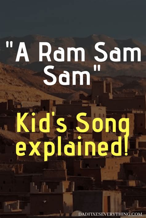 a ram sam sam lyrics translation