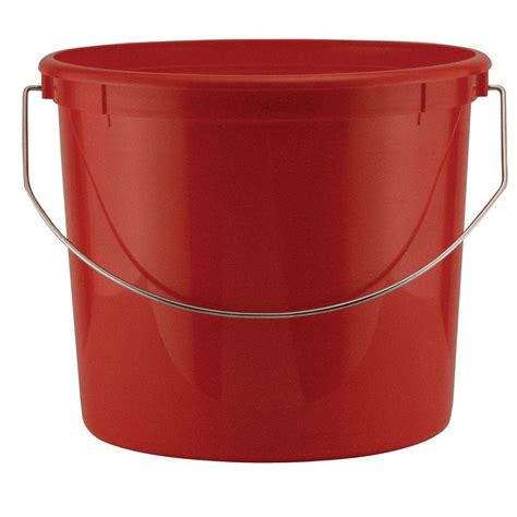 A Red Plastic Bucket