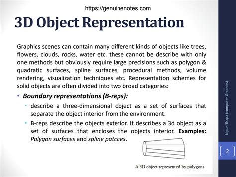 a representation of an object or event