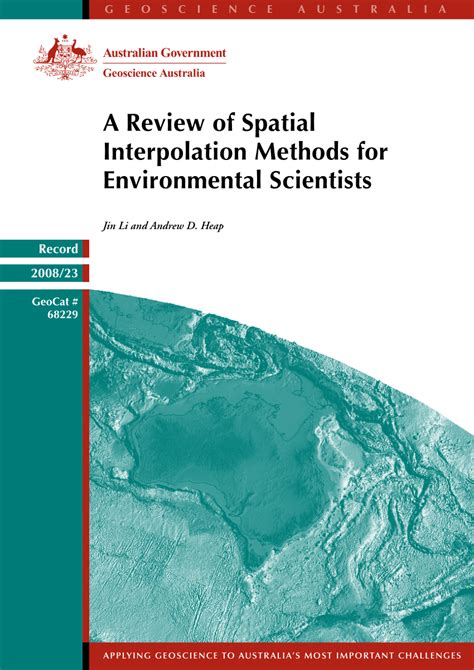 Cool A Review Of Spatial Interpolation Methods For Environmental Scientists
