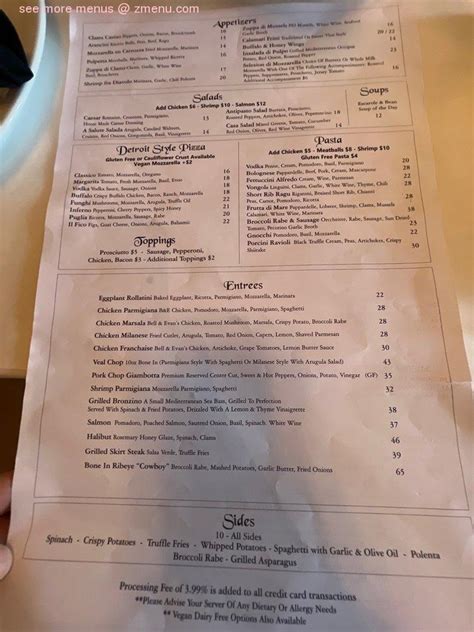 a salute restaurant matawan nj menu