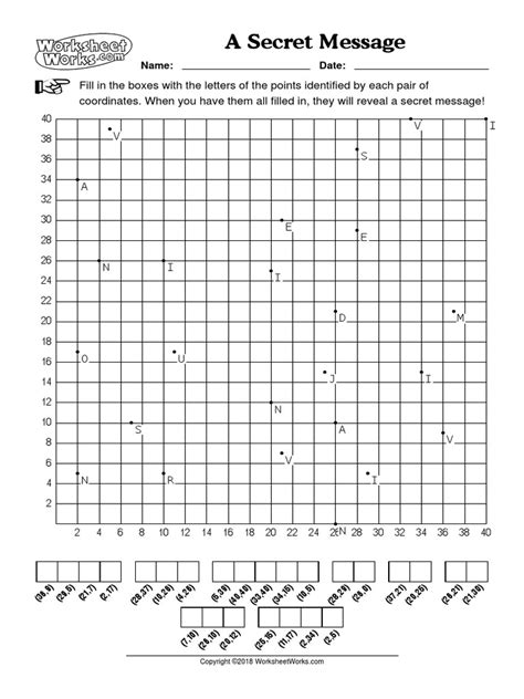 a secret message worksheet works printable template