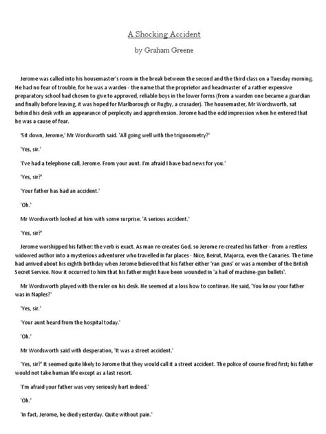 Cool A Shocking Accident Pdf Viral