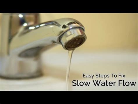 A Slow-Flowing Faucet