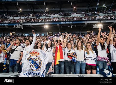 a spanish fan of real madrid stadium