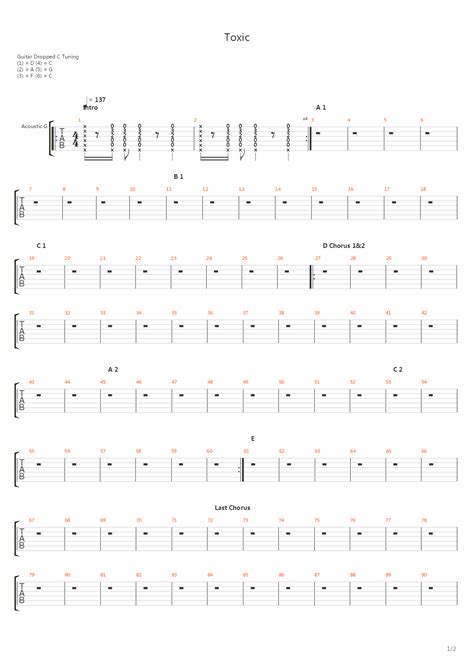 A Static Lullaby Toxic Tab