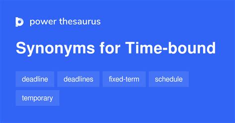 A Synonym For Time Bound