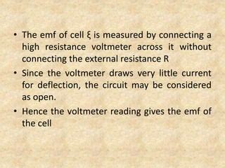 A Voltmeter Cannot Read The Exact Emf Of The Cell Why