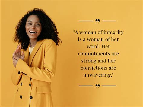a woman of integrity