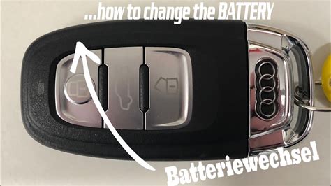 Audi Q5 Schlussel Batterie Wechseln