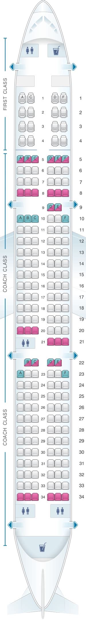 a321 plane seating chart
