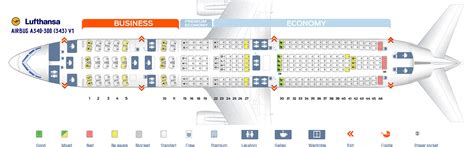 a340 300 lufthansa seat map