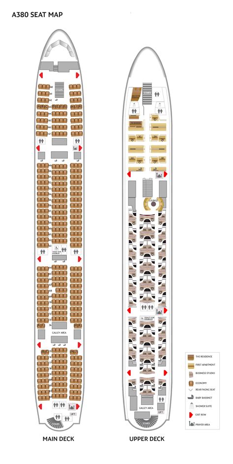 a380 plane seat map
