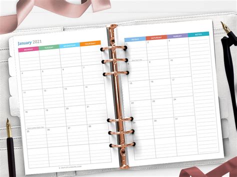 A5 Planner Inserts 2022