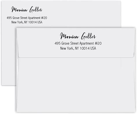 A7 Envelopes With Return Address