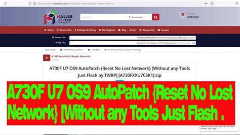 a730f u7 auto patch file