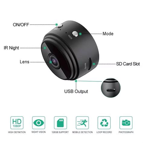 a9 mini wifi camera specification