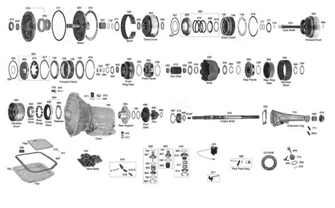 a904 transmission exploded view