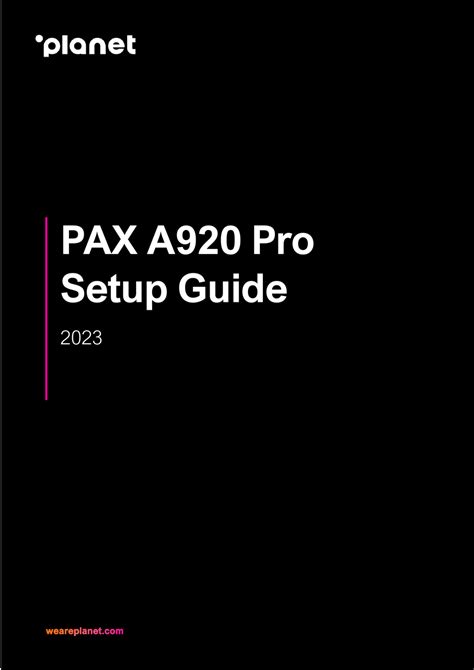 a920 pro manual