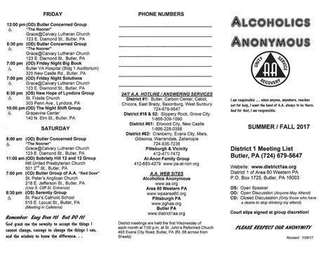 Regional Alcoholic Anonymous Meetings Chugachmiut