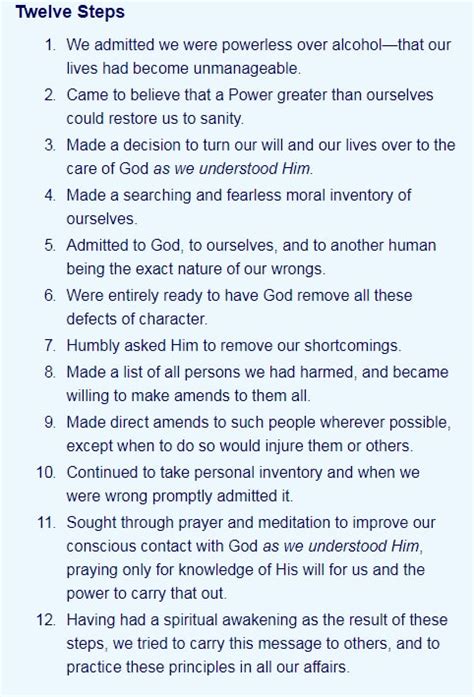 Aa 12 Steps Vs Al Anon 12 Steps