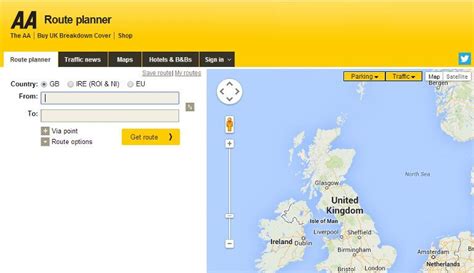 aa maps travel planner