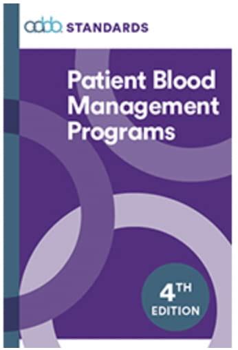 aabb standards for patient blood management