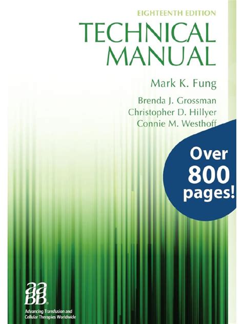 aabb technical manual pdf