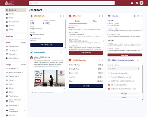 aamu dashboard