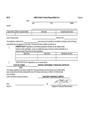 aamva financial responsibility form