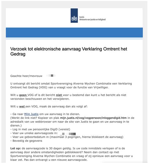 aanvraag verklaring omtrent gedrag