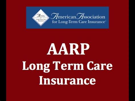 Aarp long term care insurance insurance