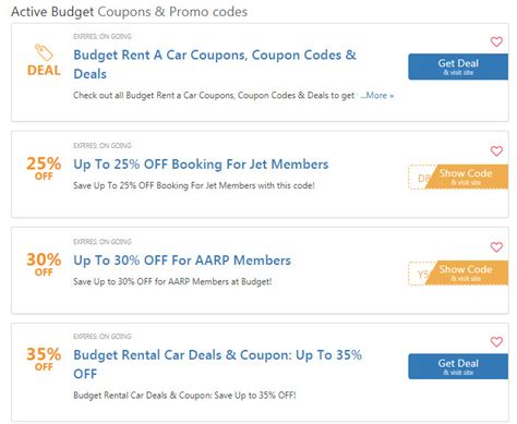 aarp budget car rental coupons 50% off