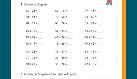 Arbeitsblatt - Addition im ZR 100 • ABC | Math worksheets, 1st grade