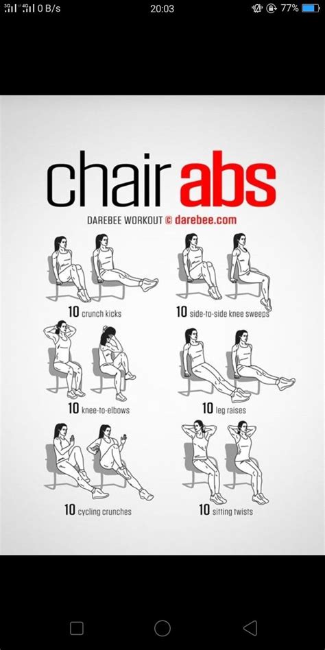 Ab Exercises While Sitting In A Chair  Strengthen Your Core